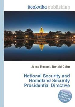 Paperback National Security and Homeland Security Presidential Directive Book