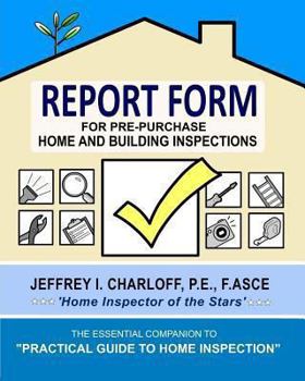 Paperback REPORT FORM for Pre-Purchase Home and Building Inspections Book