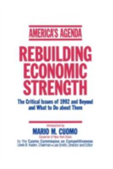 Paperback America's Agenda: Rebuilding Economic Strength Book