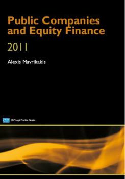 Paperback Public Companies and Equity Finance Book