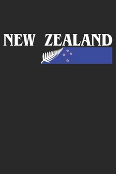 Paperback Notebook: New Zealand Gift Dot Grid 6x9 120 Pages Book