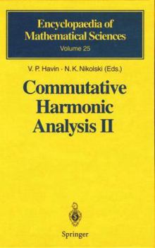 Paperback Commutative Harmonic Analysis II: Group Methods in Commutative Harmonic Analysis Book