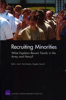 Paperback Recruiting Minorities: What Explains Recent Trends in the Army and Navy? Book