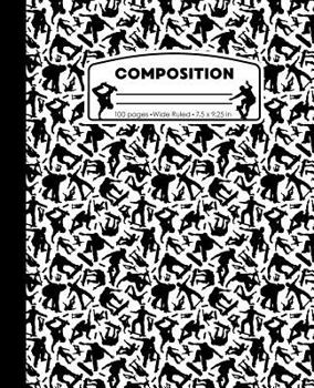 Composition : Skateboard White and Black Marble Composition Notebook for Boys. Skateboarding Skater Wide Ruled Baseball Book 7. 5 X 9. 25 in, 100 Pages, Journal for Kids, Elementary School Students an