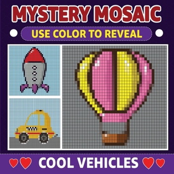 Paperback Mystery Mosaic: Cool Vehicles Book