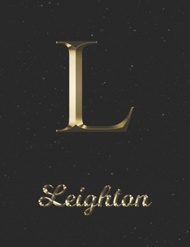Leighton: 1 Year Daily Planner (12 Months) | Yellow Gold Effect Letter L Initial First Name | 2020 - 2021 | 365 Pages for Planning | January 20 - ... | Plan Each Day, Set Goals & Get Stuff Done