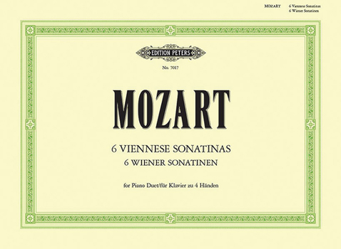 Paperback Six Viennese Sonatinas (Based on the Divertimentos K. 439b): Arranged for Piano Duet Book