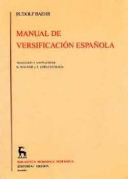 Paperback Manual versificacion española (Brh. Manuales) (Spanish Edition) [Spanish] Book