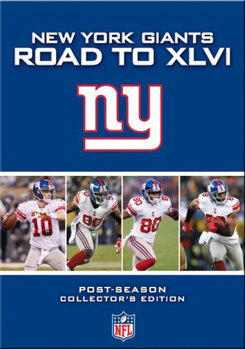 DVD NFL: New York Giants Road to XLVI Book