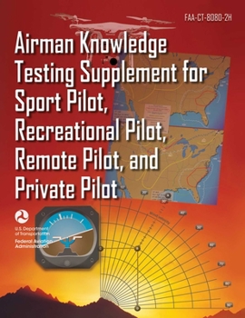 Paperback Airman Knowledge Testing Supplement for Sport Pilot, Recreational Pilot, Remote Pilot, and Private Pilot (Faa-Ct-8080-2h) Book