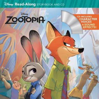 Paperback Zootopia Read-Along Storybook & CD Book