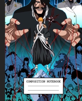 Paperback Notebook: Anime Bleach Soft Glossy Cover Graph Paper Pages Book 7.5 x 9.25 Inches 110 Pages Book
