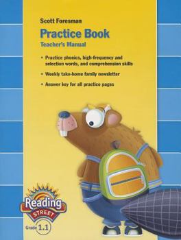 Paperback Reading Street Practice Book Teacher's Manual, Grade 1. 1 Book
