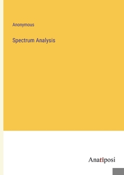 Paperback Spectrum Analysis Book