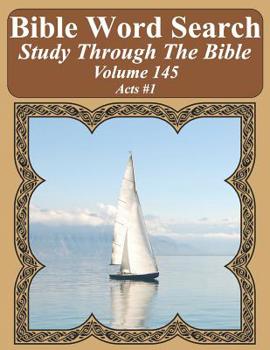 Paperback Bible Word Search Study Through The Bible: Volume 145 Acts #1 [Large Print] Book