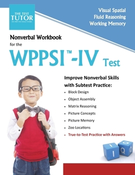 Paperback Nonverbal Workbook for the WPPSI-IV Test Book