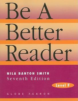 Paperback Be a Better Reader, Level F Book