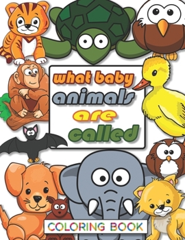 Paperback What Baby Animals Are Called: Coloring Book for kids aged 3-10. Best way to learn your child baby animals names also is perfect gift for a child tha Book