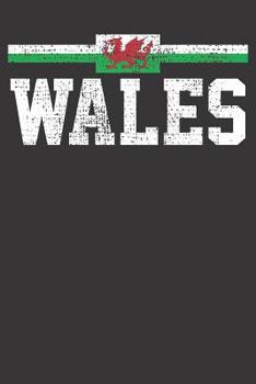 Paperback Notebook: Wales Shirt Welsh Dragon Flag Africa Dot Grid 6x9 120 Pages Book