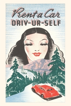 Paperback Vintage Journal Rent a Car, Driv Ur Self Book