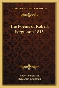 Paperback The Poems of Robert Fergusson 1815 Book