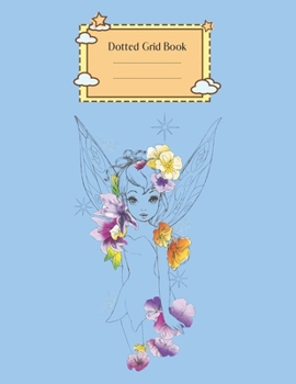 Dotted Grid Book: Disney Peter Pan Tinker Bell Outline Floral Sketch Portrait Peter Pan Theme Dotted Grid Notebook for Girls Teens Kids Journal for ... 110 Pages of 8.5x11 The Diary and Journals