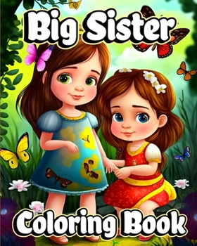 Paperback Big Sister Coloring Book: Cute coloring pages with Baby sibling scenes for Girls ages 4-8 Book