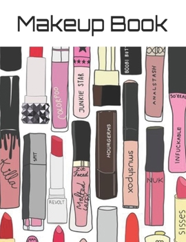 Paperback Makeup Book: Makeup Templates Book