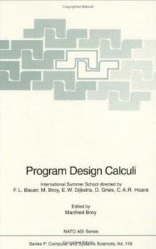 Hardcover Program Design Calculi Book