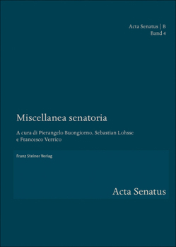 Hardcover Miscellanea Senatoria [French] Book