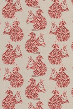 Notes: A Blank Isometric Graph Paper Notebook with Red Squirrel Pattern Cover Art