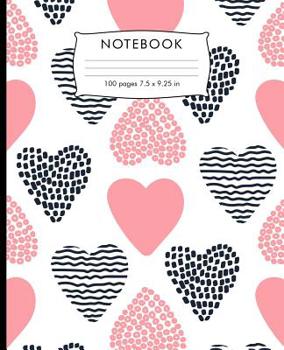 Paperback Notebook: Dinosaur pattern Hand Writing Paper. 100 pages handwriting book 7.5 x 9.25 inches for practice writing. Book