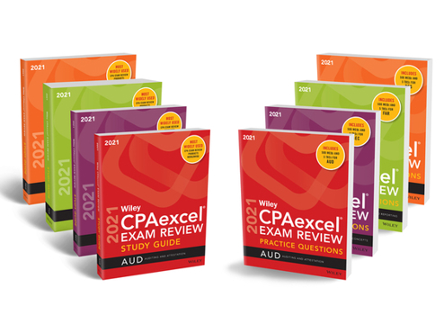 Paperback Wiley Cpaexcel Exam Review 2021 Study Guide + Question Pack: Complete Set Book