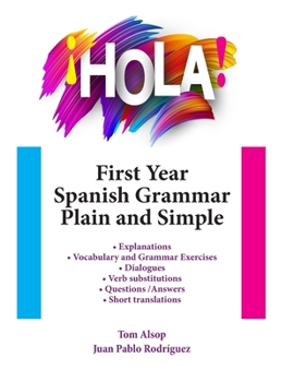 Paperback ?Hola! First Year Spanish Grammar Plain and Simple Book