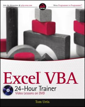 Paperback Excel VBA 24-Hour Trainer [With DVD ROM] Book