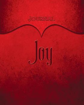 Paperback Joy Journal: Red 8x10 128 Page Lined Journal Notebook Diary (Volume 1) Book