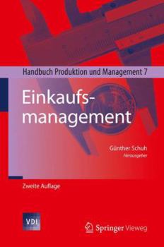 Hardcover Einkaufsmanagement: Handbuch Produktion Und Management 7 [German] Book