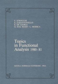 Paperback Topics in Functional Analysis 1980-81 Book