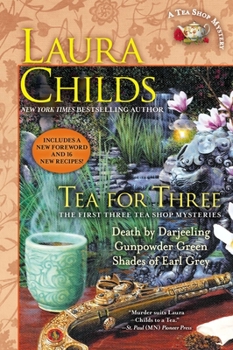 Paperback Tea for Three: The First Three Tea Shop Mysteries Book