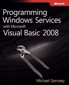Paperback Programming Windows Services with Microsoft Visual Basic 2008 Book