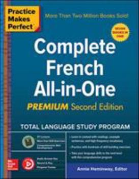 Paperback Practice Makes Perfect: Complete French All-In-One, Premium Second Edition Book