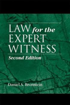 Hardcover Law for the Expert Witness, Second Edition Book