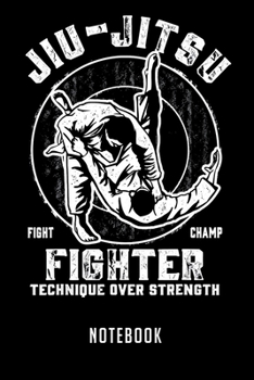 Paperback Notebook: MMA BJJ & JIU JITSU gift for boy girl youth men women Notebook-6x9(100 pages)Blank Lined Paperback Journal For Student Book