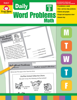 Paperback Daily Word Problems Grade 3 Book