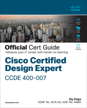 Misc. Cisco Certified Design Expert (Ccde 400-007) Official Cert Guide Book