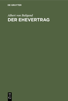 Hardcover Der Ehevertrag [German] Book