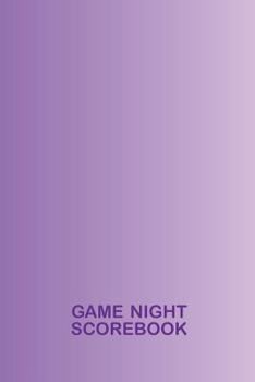 Paperback Game Night Scorebook: Purple Notebook for Keeping Score Book