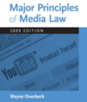 Paperback Major Principles of Media Law Book