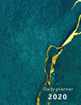 Daily Planner 2020: Large, 1 day per page. Daily Schedule, Goals, To-Dos, Assignments and Tasks. Includes Gratitude section, Meal planner, Mood and ... look, green, gold design. Soft matte cover).