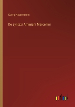 Paperback De syntaxi Ammiani Marcellini [French] Book